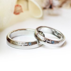 画像2: ステンレス 指輪 ジュテイム（愛）サージカルペアリング つけっぱなしOK 金属アレルギー対応 316L 誕生日クリスマスプレゼント 記念日 高品質 お祝い ブライダル 結婚 金属アレルギー対応 アクセサリー 記念日のクリスマスプレゼントにも人気  / ジーラブ (2)