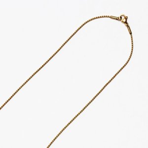 画像6: アレルギー対応ネックレス【40cm / 42cm / 45cm / 50cm】1ミリ スクエアヘリンボーン ネックレス チェーン ステンレス 316L / 【NE0013】ギフト用 / ジーラブ (6)