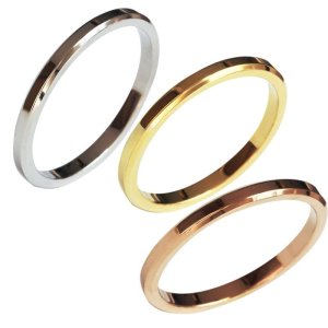 画像3: ステンレス 指輪 エンジェルリング 天使の輪リング  金属アレルギー対応 アクセサリー1本 錆びない 変色しないリング 価格 ギフト用にも人気 / ジーラブ (3)