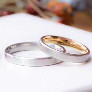 画像2: ステンレス 指輪 グレース優雅 両面刻印OK シルバー ピンクペアリング 2本 価格 20代 30代 40代 50代 記念日のクリスマスプレゼントにも人気  / ジーラブ (2)