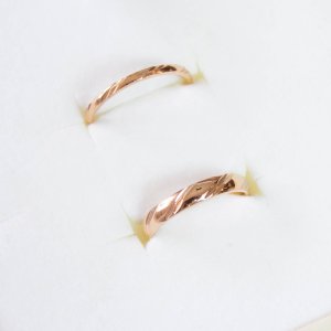 画像2: ステンレス 指輪 アンサンブル1.5mm&3mm ペアリング  つや消し アレルギーフリーペアリング 2本 価格 20代 30代 40代 50代 記念日のクリスマスプレゼントにも人気  / ジーラブ (2)