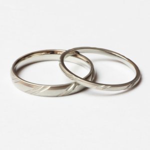 画像5: ステンレス 指輪 アンサンブル1.5mm&3mm ペアリング  つや消し アレルギーフリーペアリング 2本 価格 20代 30代 40代 50代 記念日のクリスマスプレゼントにも人気  / ジーラブ (5)