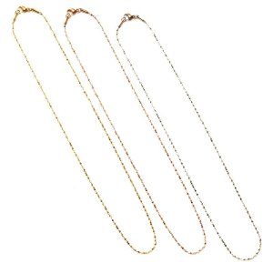画像7: 1.2mm スターダスト 40cm 42cm 44cm 45cm ネックレス チェーン ステンレス ギフト用 / ジーラブ (7)