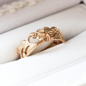 画像6: ハワイアンジュエリー carving透かし 彫り サージカルステンレス 316L 新社会人 お祝い 記念  金属アレルギー シルバーピンク ゴールド ペアリング 指輪 金属アレルギー対応 アクセサリー ペア 2本 価格   送料無料 / ジーラブ (6)