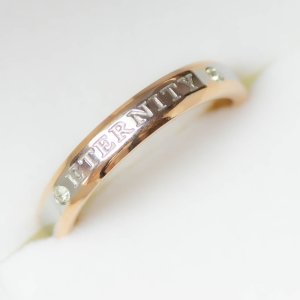 画像7: ステンレス 指輪 プレミアムエタニティリング シルバー ピンクゴールド 金属アレルギー対応 アクセサリー 刻印無料 ペアリング ペアリング 2本 価格 記念日のプレゼントにも人気  / ジーラブ (7)