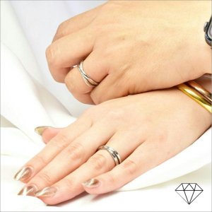 画像5: ステンレス 指輪 アレルギー対応 オリジナル刻印 結婚 金属アレルギー対応 アクセサリー 【 ハワイ語で 愛しい ミリミリ 】 サージカルペアハワイアンジュエリー【ダイヤモンド品質保証付】ギフト用にも人気 / ジーラブ (5)