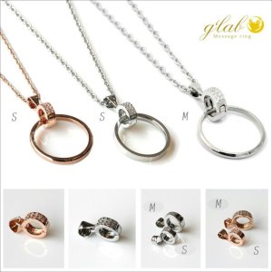 画像2: シンプルリングホルダー リング ペンダントトップを取り外しできるパーツ クリッカー SILVER925 / ジーラブ 指輪 が仕事で着けれない時でも大丈夫 ギフト用 / ジーラブ (2)