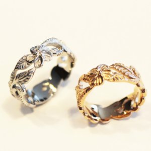 画像8: ハワイアンジュエリー carving透かし 彫り サージカルステンレス 316L 新社会人 お祝い 記念  金属アレルギー シルバーピンク ゴールド ペアリング 指輪 金属アレルギー対応 アクセサリー ペア 2本 価格   送料無料 / ジーラブ (8)