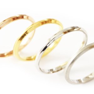 画像7: ステンレス 指輪 アンジェリーク・カラーが選べる Angelique 天使の輪 ペアリング 2本 価格 記念日のクリスマスプレゼントにも人気  / ジーラブ (7)