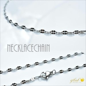 画像2: 2.3ミリ トゥインクルカット ネックレス チェーン 【NE0021】ステンレス 316L 普段使いしやすい アクセサリー お祝い アレルギー反応ギフト用 / ジーラブ (2)