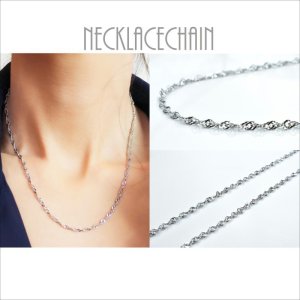 画像7: 捻りが綺麗な2.5ミリ ステンレス スクリューチェーンピンクゴールドコーティングカラー アレルギー対応ネックレス / 【NE0036】ギフト用 / ジーラブ (7)