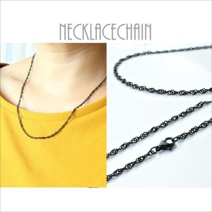 画像8: 捻りが綺麗な2.5ミリ ステンレス スクリューチェーンピンクゴールドコーティングカラー アレルギー対応ネックレス / 【NE0036】ギフト用 / ジーラブ (8)