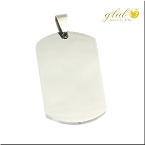 画像3: ドックタグ誕生石付 刻印 名入れ オリジナル（最大50文字無料）お子様のお絵描きなどイラスト可能ＩＤプレート 316L 誕生日クリスマスプレゼント 記念日 高品質 お祝い ステンレス ネックレス トップギフト用 / ジーラブ (3)