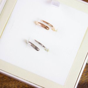 画像5: ステンレス 指輪 メテオール 願いが叶う 幸せの サージカル ペア リング  金属アレルギー対応 アクセサリー 2本 セット ペアリング 2本 価格 記念日のプレゼントにも人気  / ジーラブ (5)