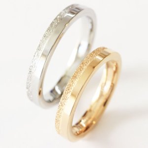 画像3: ステンレス 指輪 アブニール Avenir 未来 シルクマット シルバー   金属アレルギー対応 アクセサリー 刻印 名入れ 錆びないリング ギフト用にも人気 / ジーラブ (3)