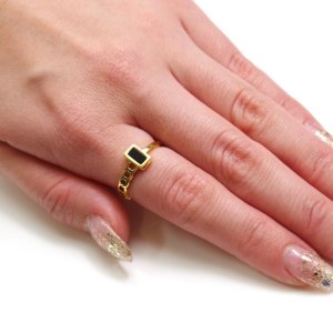 画像6: ステンレス 指輪 金属アレルギー対応 自分へのご褒美 モワティエ 刻印可 ゴールドリング  金属アレルギー対応 アクセサリー【1本価格】 ギフト用にも人気 / ジーラブ (6)