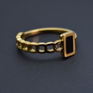 画像4: ステンレス 指輪 金属アレルギー対応 自分へのご褒美 モワティエ 刻印可 ゴールドリング  金属アレルギー対応 アクセサリー【1本価格】 ギフト用にも人気 / ジーラブ (4)