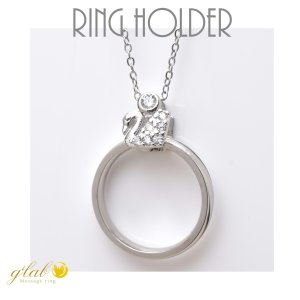 画像3: スワンクリッカー / シルバー925 キュービックジルコニアペンダントトップを取り外しできるパーツ クリッカーギフト用 / ジーラブ (3)