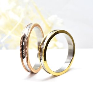 画像2: ステンレス 指輪 ジュレリング （Jurer ring )サージカルペアリング 2本 価格 20代 30代 40代 50代 記念日のクリスマスプレゼントにも人気  / ジーラブ (2)