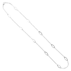 画像2: オープンリーフ 35cm〜60cm 【長さ1cm単位対応】ネックレス チェーン シルバー ピンクゴールド ゴールド ステンレス ジーラブ【chain-0060】ギフト用 / ジーラブ (2)