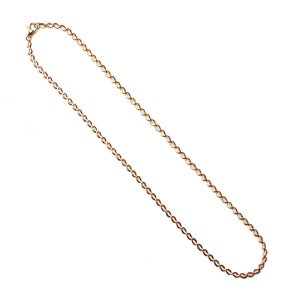 画像3: 3mm インフィニティ 35cm〜45cm 【長さ1cm単位対応】ネックレス チェーン シルバー ピンクゴールド ゴールド サージカルステンレス 316L 金属アレルギー ジーラブ【chain-0059】ギフト用 / ジーラブ (3)