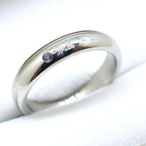 画像3: ステンレス 指輪 ウィズ・ユー シルバーwith you あなたと共に 単品 サージカル  金属アレルギー対応 アクセサリー 刻印 名入れ 錆びないリング 316L / ジーラブ (3)