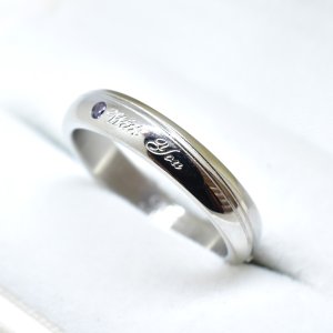 画像4: ステンレス 指輪 ウィズ・ユー シルバーwith you あなたと共に 単品 サージカル  金属アレルギー対応 アクセサリー 刻印 名入れ 錆びないリング 316L / ジーラブ (4)