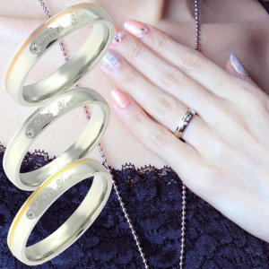 画像6: ステンレス 指輪 ウィズ・ユー シルバーwith you あなたと共に 単品 サージカル  金属アレルギー対応 アクセサリー 刻印 名入れ 錆びないリング 316L / ジーラブ (6)