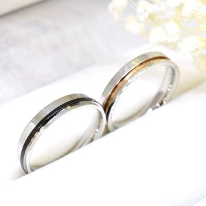 画像3: ステンレス 指輪 両面 刻印 名入れ 可能 サージカル ナチュール ペアリング / フランス語でnature： つけっぱなしOK ペアリング 2本 316L / ジーラブ (3)