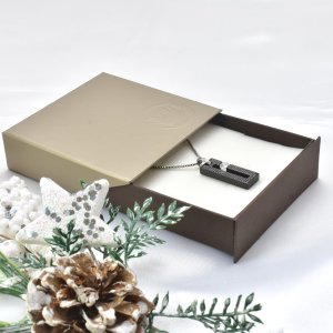 画像7: ケース スライド式 アクセサリーケース ピアス ネックレス リングが入ります 誕生日クリスマスプレゼント 記念日 高品質 お祝い 誕生日ギフト用 / ジーラブ (7)