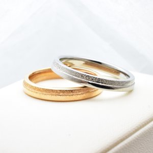 画像6: ステンレス 指輪 アブニール Avenir 未来 ピンクゴールド サージカル  金属アレルギー対応 アクセサリー 刻印 名入れ 錆びないリング 金属アレルギー対応 316L つけっぱなしOK 誕生日クリスマスプレゼント 記念日 高品質 お祝い ギフト用にも人気 / ジーラブ (6)