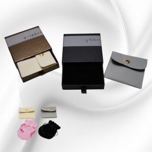 画像2: ケース スライド式 アクセサリーケース ピアス ネックレス リングが入ります 誕生日クリスマスプレゼント 記念日 高品質 お祝い 誕生日ギフト用 / ジーラブ (2)