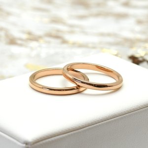 画像6: ステンレス 指輪 エンジェルリング（天使の輪)サージカルペアリング 2本 価格 金属アレルギー対応 金アレ 316L つけっぱなしOK ラッピングギフト用にも人気 / ジーラブ (6)