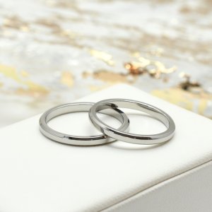 画像5: ステンレス 指輪 エンジェルリング（天使の輪)サージカルペアリング 2本 価格 金属アレルギー対応 金アレ 316L つけっぱなしOK ラッピングギフト用にも人気 / ジーラブ (5)