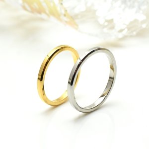 画像9: ステンレス 指輪 エンジェルリング（天使の輪)サージカルペアリング 2本 価格 金属アレルギー対応 金アレ 316L つけっぱなしOK ラッピングギフト用にも人気 / ジーラブ (9)