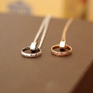 画像3: リングがネックレスに ハワイアン リングホルダー ペンダント 指輪 金アレ対応 サージカルステンレス 便利 パーツ アクセサリー 316L 普段使いしやすい アクセサリー お祝い / ジーラブ (3)