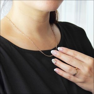 画像4: ２ミリ スクリューチェーン ステンレス アレルギー対応商品シルバーカラー ギフト用 / ジーラブ (4)