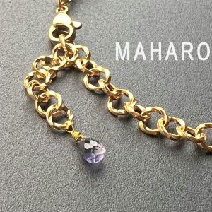 画像2: 【マハロ】 高品質 天然石 ホワイトシェル ヘマタイト オリジナル1点物ブレスレット / 脱着式誕生石プレートチャーム 刻印可能 /ギフト/ 【M_11】 MAHALO ジーラブ (2)