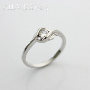 画像2: SILVER925 シルバー925×CZダイヤ インデックスリング SVR0011 20代 30代 40代 50代 ギフト用にも人気 / ジーラブ (2)