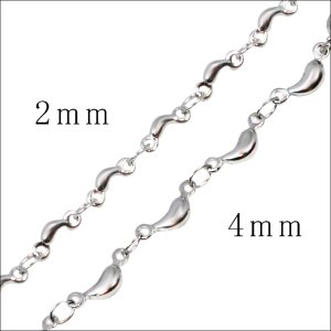 画像3: 3ミリ ドロップ ネックレス チェーン ステンレス 316L 普段使いしやすい アクセサリー お祝い ギフト用 / ジーラブ (3)