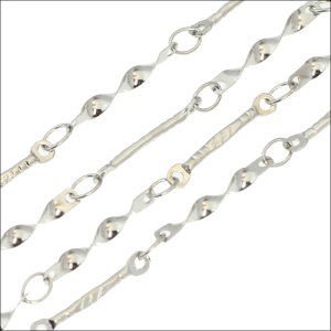 画像3: 1ミリ ツイストライン ネックレス チェーン ステンレス 316L 誕生日プレゼント 記念日 高品質 お祝い ギフト用 / ジーラブ (3)