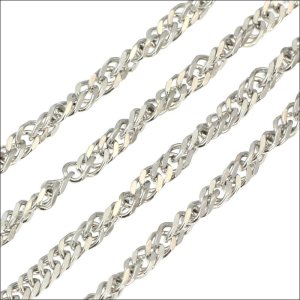 画像3: 3ミリ スクリューキヘイ ネックレス チェーン ステンレス 316L 誕生日クリスマスプレゼント 記念日 高品質 お祝い ギフト用 / ジーラブ (3)