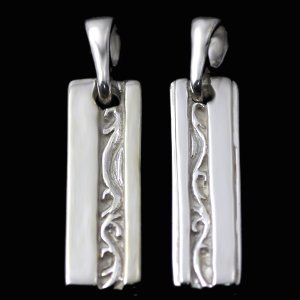 画像5: シルバー925 SILVER925 ペンダントトップ ペア カラクサプレートギフト用 / ジーラブ (5)