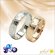 画像1: ハワイアン ジュエリー ペアリング マリッジリング 刻印 ステンレス プルメリア カットアウトリング 結婚指輪 (1)