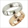 画像1: ハワイアン ジュエリー ペアリング マリッジリング刻印 ステンレス プルメリア カットアウトリング 結婚指輪 (1)