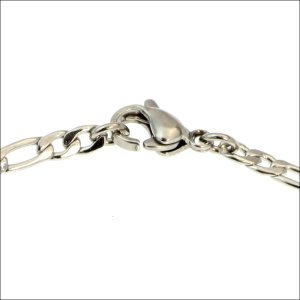 画像2: 3ミリ フィガロチェーン ブレスレット 誕生日クリスマスプレゼント 記念日 高品質 お祝い 存在感抜群 ギフト用 / ジーラブ (2)