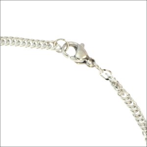 画像2: 3ミリ スクリューキヘイ チェーン ステンレス ブレスレット 普段使いしやすい アクセサリー お祝い ギフト用 / ジーラブ (2)