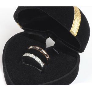 画像7: ぷっくりハートがかわいい コンパクトベルベットハート型ケース リングケース ネックレスケース 普段使いしやすい アクセサリー お祝い ギフト用 / ジーラブ (7)