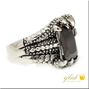 画像2: ステンレス 指輪 クロウ オニキスハード / 316L /  金属アレルギー対応 アクセサリー / ユニーク 鋭い 爪 リング 錆びない 変色しないリングギフト用にも人気 / ジーラブ (2)