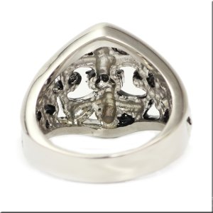 画像3: ステンレス 指輪 クレストオブ リリー 百合 の 紋章  金属アレルギー対応 アクセサリー ハード リング / 316L /    錆びないリング にギフト用にも人気 / ジーラブ (3)